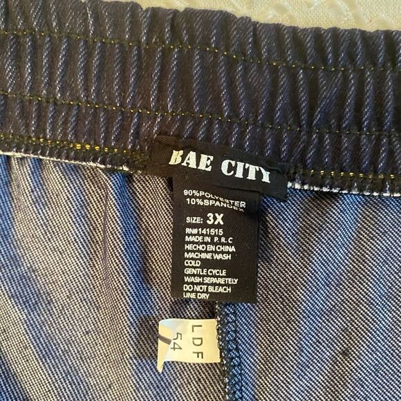 🛍Bae City Women’s Size:3X Color Navy drawstring pants - Picture 8 of 14